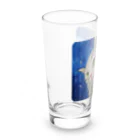 harupink🌸ペット似顔絵illustのスコティッシュストレートのパール君 Long Sized Water Glass :left