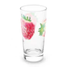 ピヨデザインのいちごみっつ Long Sized Water Glass :left