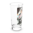 ミラくまのエスカレーターは、立ち止まって乗ろう Long Sized Water Glass :left