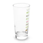 さちこの生物雑貨のイモムシ・けむし図鑑(文字緑) Long Sized Water Glass :left