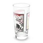 Red & Brack の猪鹿蝶？(透過Ver.) Long Sized Water Glass :left