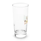 sasa9"のミケちゃん+ひまわり Long Sized Water Glass :left