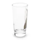 ミミモモデザインのふんばりにゃんこミミ Long Sized Water Glass :left