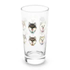 豆つぶのshiba-inu fanciers(集合) Long Sized Water Glass :left