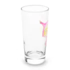 暖暖あたたかのピンクになりたい茶トラちゃん Long Sized Water Glass :left