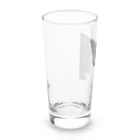 小鳥と映画館のカッコよく覗きに来た黒猫 Long Sized Water Glass :left