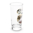 猫ねむりzzz..の茶白猫ちゃんのドアップ  Long Sized Water Glass :left