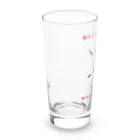 NIKORASU GOの野球デザイン「投げて投げて投げまくる」（Tシャツ・パーカー・ETC）） Long Sized Water Glass :left