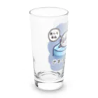 ひよこ男爵とまだむにゃんのごまふあざらにゃん Long Sized Water Glass :left