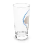 LalaHangeulのアフリカゾウさん　ハングルバージョン Long Sized Water Glass :left
