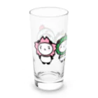 💚ぱなえてんてー💚の春夏秋冬パンダさん Long Sized Water Glass :left