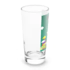 ひだまりの壁面シリーズ　ツバメとあやめ Long Sized Water Glass :left