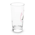 やちよ｜リアル鳥イラストのイソヒヨドリ♀さん Long Sized Water Glass :left