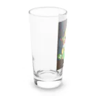 きぶな❤栃木愛ショップの憧れクリームソーダと黄ぶにゃ達 Long Sized Water Glass :left