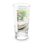 Second_Life_of_Railwaysのマンダレー駅に住む子犬とキハ40系 Long Sized Water Glass :left