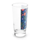 _Anzu_homedecorの3D　花々　ブルー×ピンク Long Sized Water Glass :left