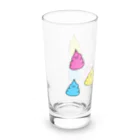 愛とうんちとサイダーとのうんこちゃんズ Long Sized Water Glass :left