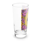 チャンドラのかわいい龍とお花 Long Sized Water Glass :left