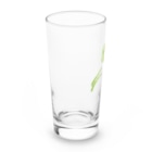 ポンポンアートの工房のPompom art 《薄緑カエル》 Long Sized Water Glass :left