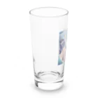 kaz-uのデザインイラストの夏開放潤美ちゃん Long Sized Water Glass :left