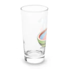 猫原のしの真夏はスイカプールで避暑 Long Sized Water Glass :left