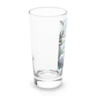 はる【AI世界遺産】のステンドグラス風猫@ダマスカス Long Sized Water Glass :left