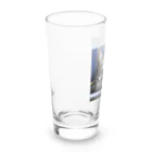 HYUGOの寝顔ドアップのキュートな猫 Long Sized Water Glass :left