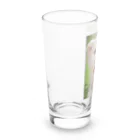 まっしろなのやんちゃなホワイトライオン Long Sized Water Glass :left