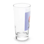 satomatoのイラストのギターを弾くトマトくん Long Sized Water Glass :left