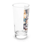 のぶっちAI生成師(💙,❤️)のカップにゃんちゃん Long Sized Water Glass :left