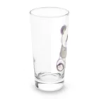 愛を届けるパンダの愛を送る紫パンダ Long Sized Water Glass :left