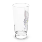 れいにゃん堂&れいにゃあ～と😺のチョークアートのキジトラ猫😸 Long Sized Water Glass :left