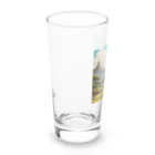 和彩-Wairoriのアニメ調　ティラノサウルス Long Sized Water Glass :left