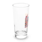 shibasannの日本の都会の街並みのイラスト Long Sized Water Glass :left