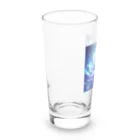 まよの幻想的なブルーフラワー Long Sized Water Glass :left