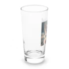 れおん&ぷりんす倶楽部のサングラスをかけたクールな犬 Long Sized Water Glass :left