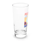 shibasannのフランスの風景のピクセルアート Long Sized Water Glass :left