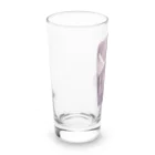 KeishopCreations - 日本の美をあなたにのハンドメイドリメイク着物紫 Long Sized Water Glass :left