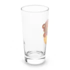 satoayaのアニマルカフェのドリンクマ　コーヒー Long Sized Water Glass :left