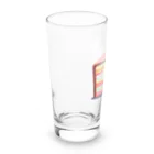 萌え断グッズの苺ケーキの断面 -とろける虹- Long Sized Water Glass :left