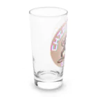 朱音琴音のドット絵のゲーム中のチンパンジー Long Sized Water Glass :left