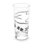 LalaHangeulのヘソ天猫さん(ハングル) Long Sized Water Glass :left