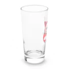 可愛い猫ちゃんの開運ダルマ猫ちゃん Long Sized Water Glass :left