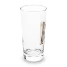 ことこと♂@トレーダーの黒ぶち猫 Long Sized Water Glass :left