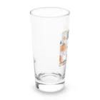 猫猫猫のハロウィン　猫　かぼちゃ Long Sized Water Glass :left