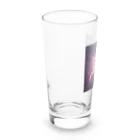 ワンダーワールド・ワンストップの宇宙の中でピンク色の煙を放ち爆発するサッカーボール③ Long Sized Water Glass :left