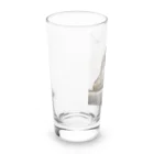 グレージュ猫ロッタン🐈‍⬛のよそ見ロッタン Long Sized Water Glass :left