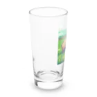 川島商店のカピバラ（草原） Long Sized Water Glass :left