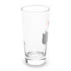 ３２１６のl love クロネコ Long Sized Water Glass :left