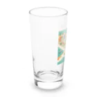 maeken work shopipのマイアミイラスト Long Sized Water Glass :left
